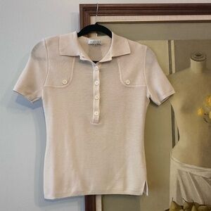 CELINE Rare Vintage Knit Polo